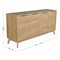 Flash Furniture Hatfield 60 Inch 4 Door Storage Buffet Sideboard, TV Stand for up to 64 TV's, Light Natural EM-0372-LTNAT-GG - alternate 5
